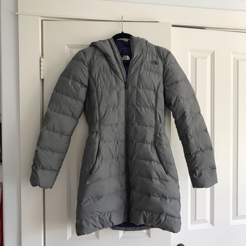 Women's long winter down jacket